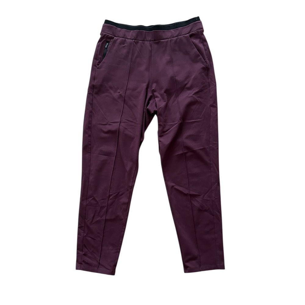 Athleta Venice Pintuck Burgundy Pants Women’s Size Small